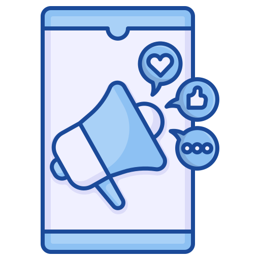 Digital marketing Generic Blue icon