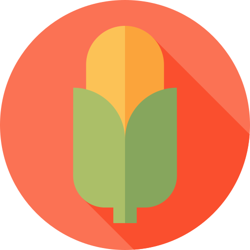 옥수수 Flat Circular Flat icon