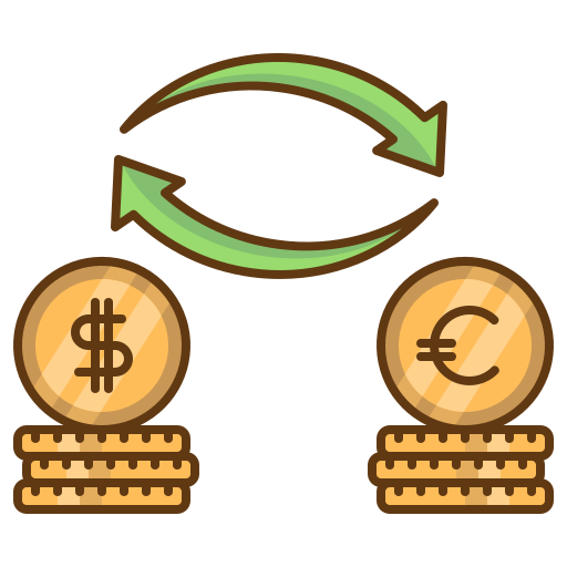 Money exchange Generic Thin Outline Color icon