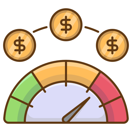 Speedometer Generic Thin Outline Color icon