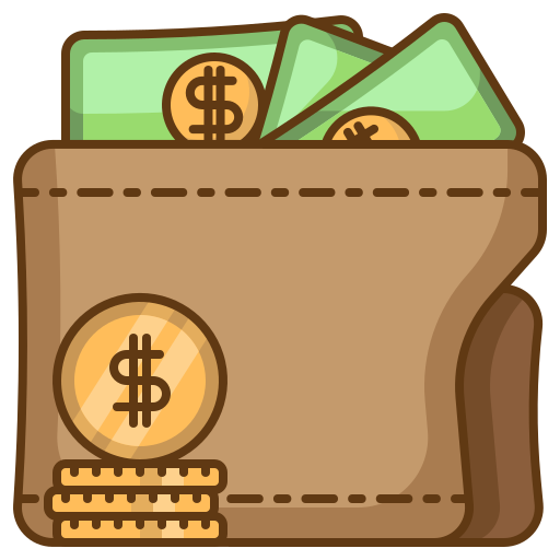 Wallet Generic Thin Outline Color icon