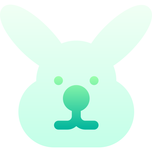 konijn Basic Gradient Gradient icoon