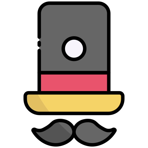 Top hat Generic Outline Color icon