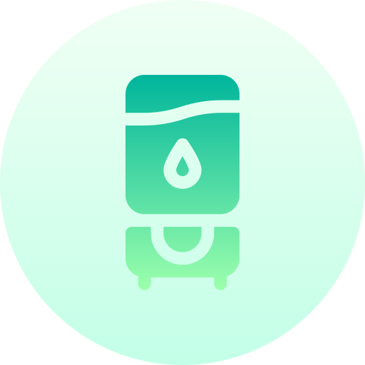 dispensador de agua Basic Gradient Circular icono