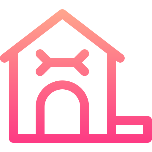 Pet house Basic Gradient Lineal color icon