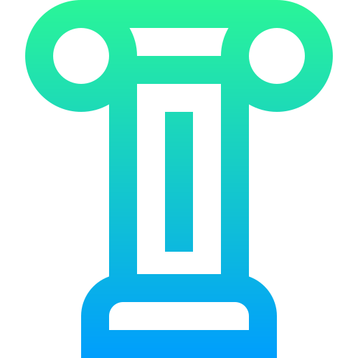 Column Super Basic Straight Gradient icon