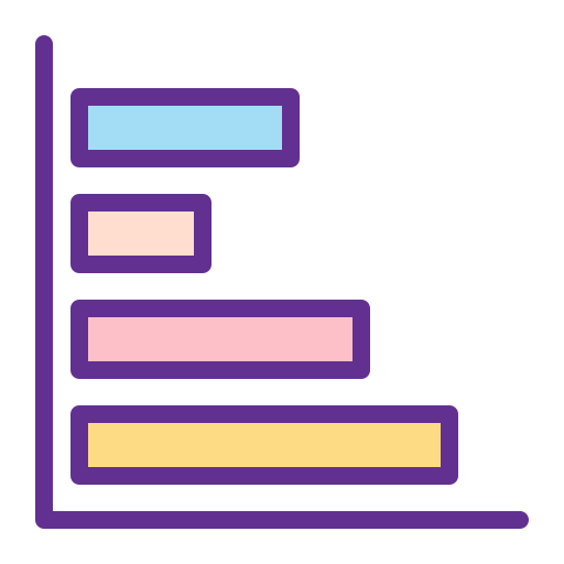 gráfico de barras Generic Outline Color icono