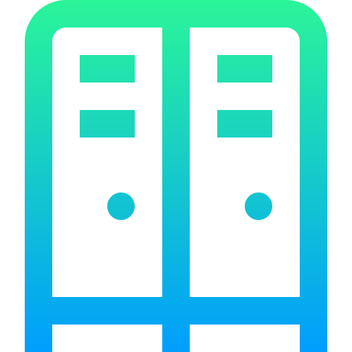 Lockers Super Basic Straight Gradient icon