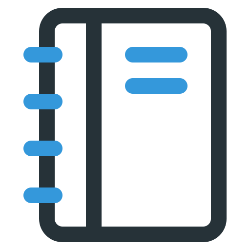 carnet Generic Fill & Lineal Icône