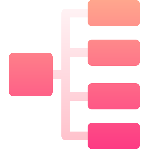 hierarchie Basic Gradient Gradient icon