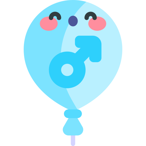 ballon Kawaii Flat icoon