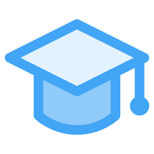 Mortarboard Generic Blue icon