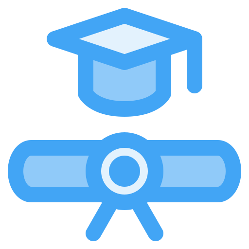 Graduate Generic Blue icon