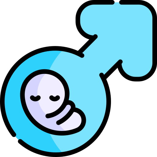 妊娠 Kawaii Lineal color icon