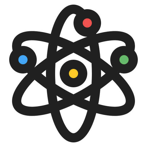 Atom Generic Outline Color icon