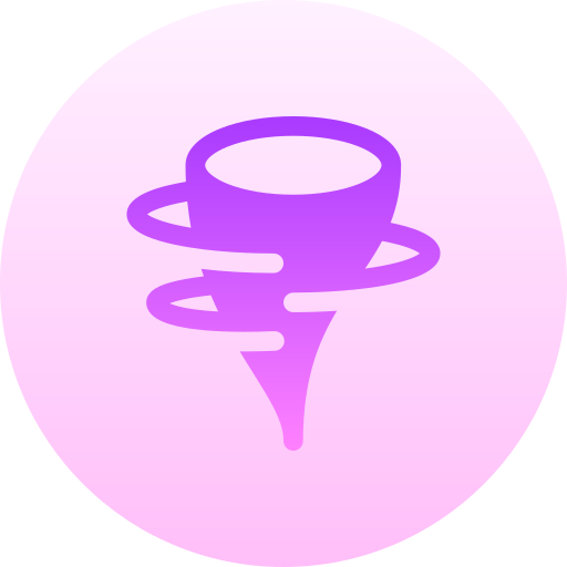 tornado Basic Gradient Circular icon