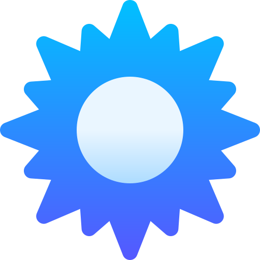 słońce Basic Gradient Gradient ikona
