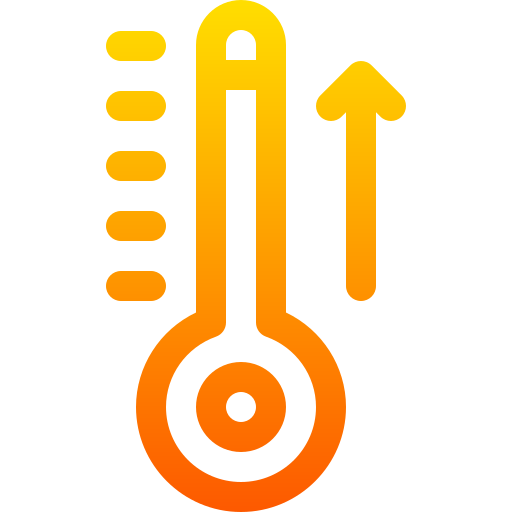 termometr Basic Gradient Lineal color ikona