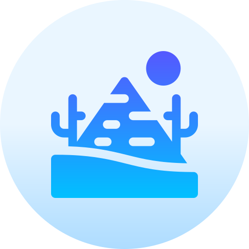 Pyramid Basic Gradient Circular icon