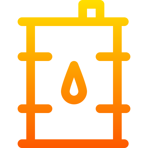 barile di petrolio Basic Gradient Lineal color icona