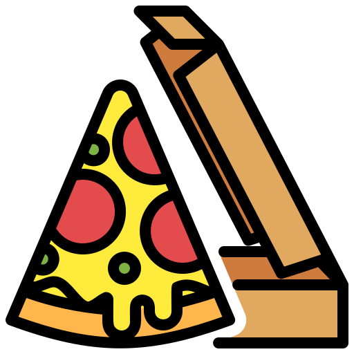 pizza Generic Outline Color ikona