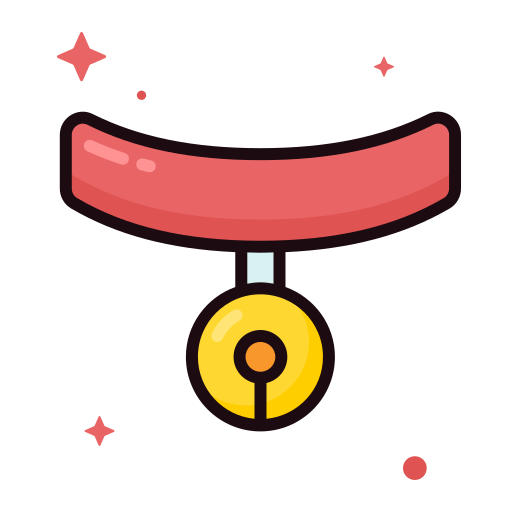 Cat collar Generic Outline Color icon