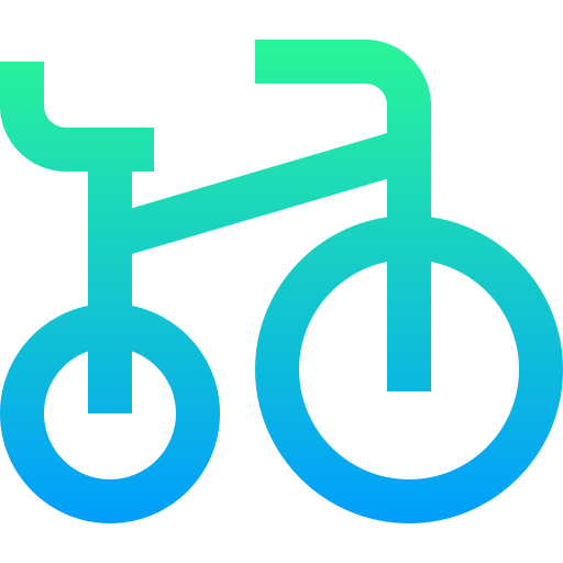 bicyclette Super Basic Straight Gradient Icône