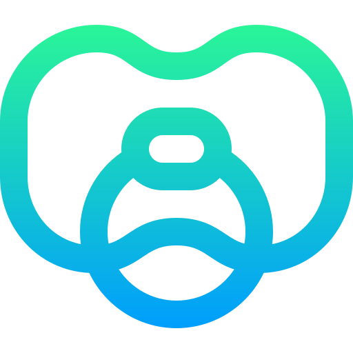 Pacifier Super Basic Straight Gradient icon