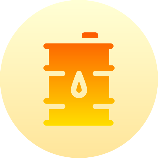 barile di petrolio Basic Gradient Circular icona