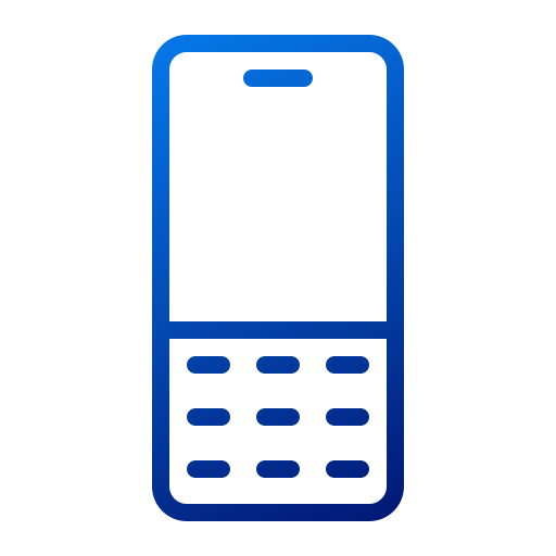 mobiele telefoon Generic Gradient icoon
