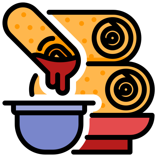 Egg rolls Generic Outline Color icon