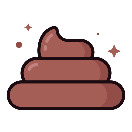 Poop Generic Outline Color icon