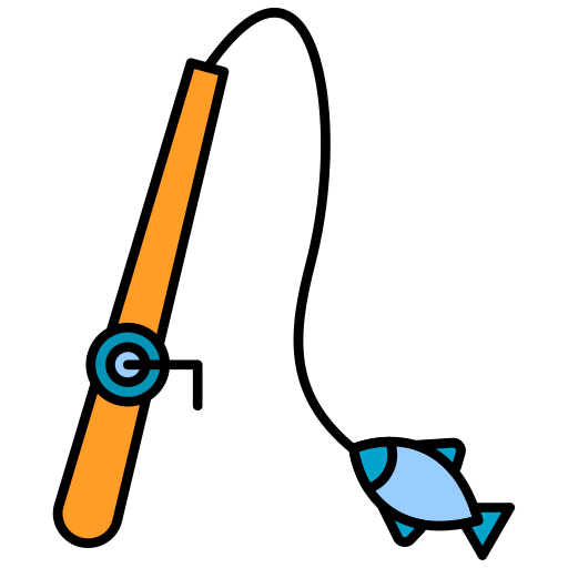 pesca Generic Thin Outline Color icono