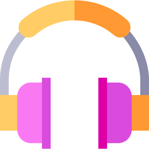 Headphones Basic Straight Flat icon