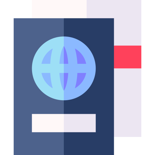 パスポート Basic Straight Flat icon