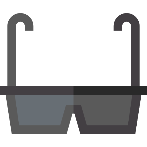 lunettes Basic Straight Flat Icône