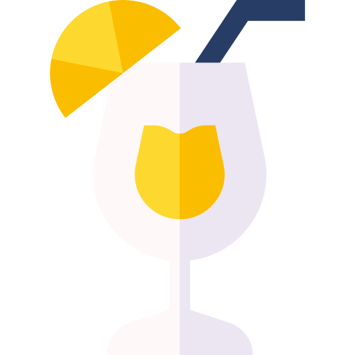 bebida alcoholica Basic Straight Flat icono