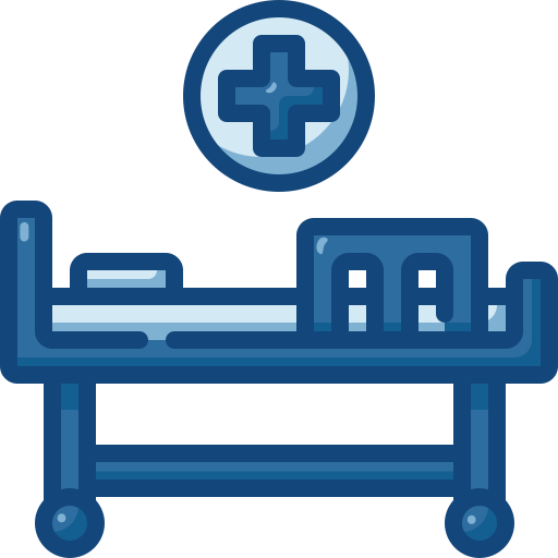 병원 침대 Generic Blue icon