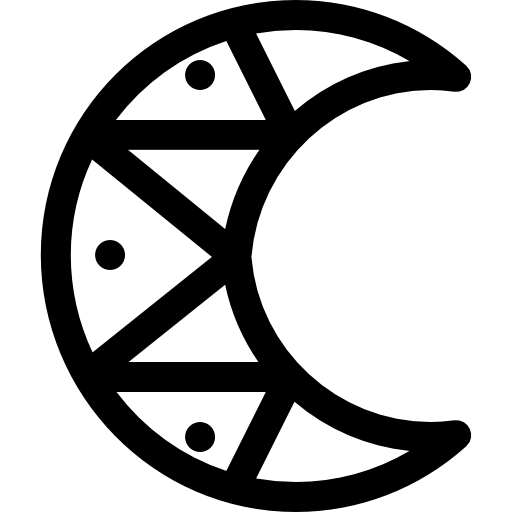 반달 Basic Rounded Lineal icon