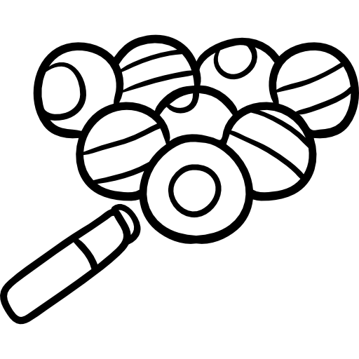 billar Hand Drawn Black icono