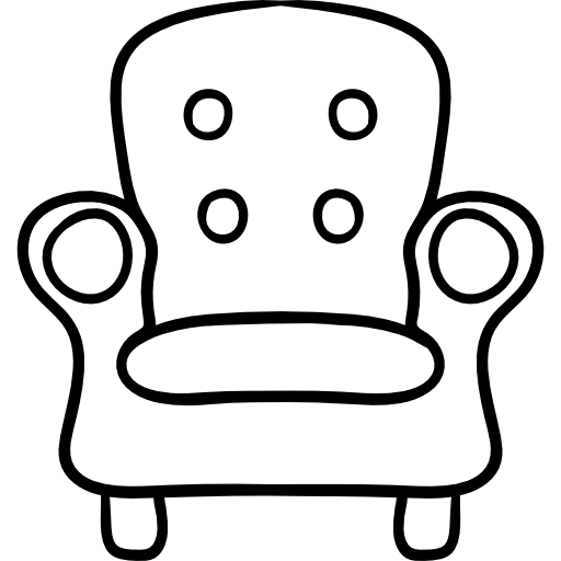 poltrona Hand Drawn Black icona