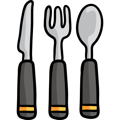 Cutlery Hand Drawn Color icon