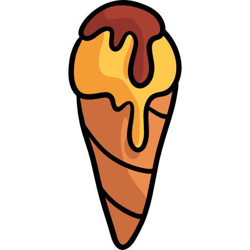 Ice cream Hand Drawn Color icon