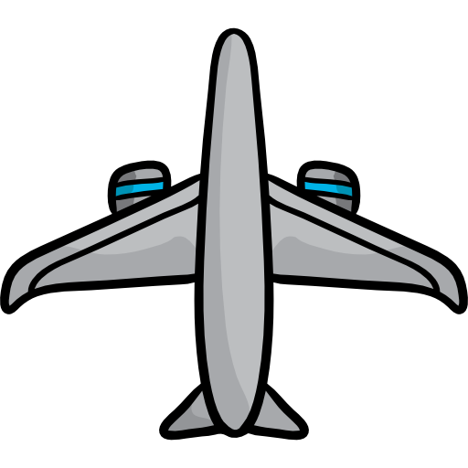 Aeroplane Hand Drawn Color icon