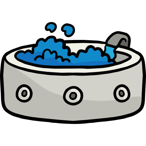 Jacuzzi Hand Drawn Color icon