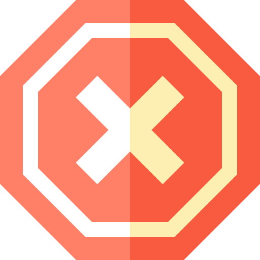 Ad blocker Basic Straight Flat icon