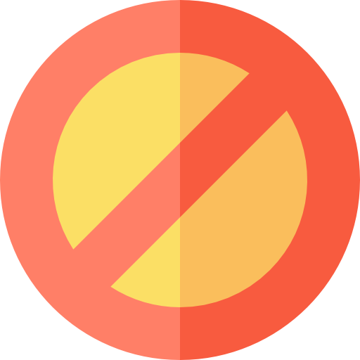 vietato Basic Straight Flat icona