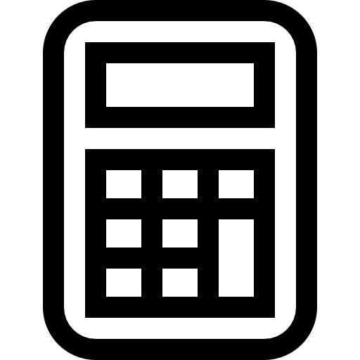 calculatrice Basic Straight Lineal Icône