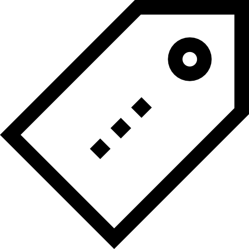 label Basic Straight Lineal icoon