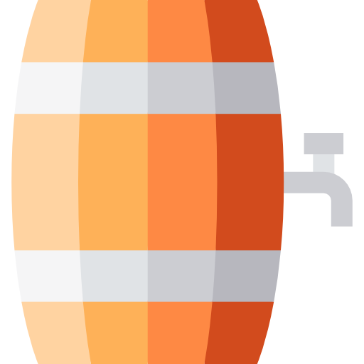 barril Basic Straight Flat icono